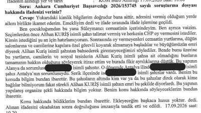 Alihan Kuriş suç örgütü yöneticilerinin seçim dönemlerinde CHP’ye oy verilmesi